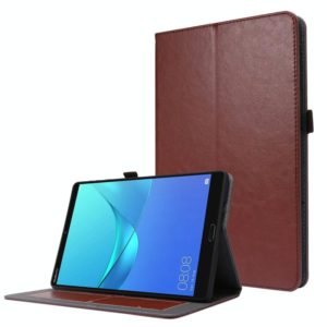 For Huawei Honor Pad X6 Crazy Horse Texture Horizontal Flip Leather Case with 2-folding Holder & Card Slot(Brown) (OEM)