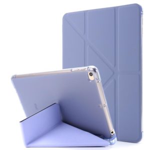 For iPad Mini 4 Airbag Deformation Horizontal Flip Leather Case with Holder (Purple) (OEM)