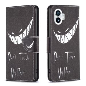 For Nothing Phone 1 Colored Drawing Pattern Leather Phone Case(Smirk) (OEM)
