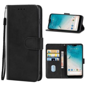 Leather Phone Case For Kyocera Android One S8(Black) (OEM)