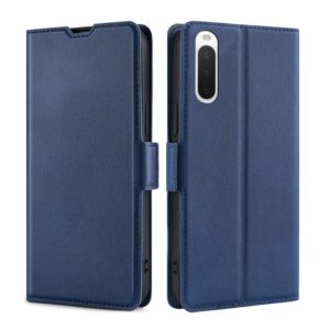 For Sony Xperia 10 IV Ultra-thin Voltage Side Buckle Flip Leather Case(Blue) (OEM)