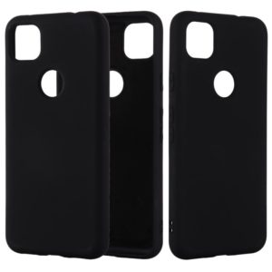 For Google Pixel 4a Pure Color Liquid Silicone Shockproof Full Coverage Case(Black) (OEM)
