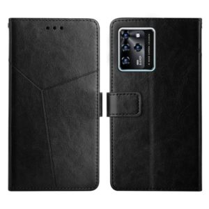 For ZTE Blade V30 Y Stitching Horizontal Flip Leather Phone Case(Black) (OEM)