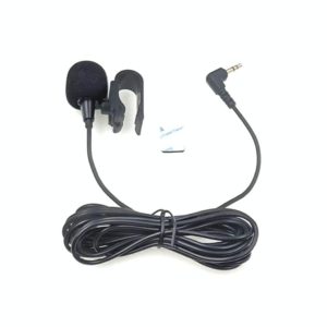 ZJ025MR Stick-on Clip-on Lavalier Stereo Microphone for Car GPS / Bluetooth Enabled Audio DVD External Mic, Cable Length: 3m, 90 Degree Elbow 2.5mm Jack (OEM)