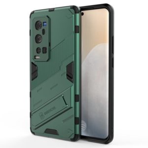 Punk Armor 2 in 1 PC + TPU Shockproof Case with Invisible Holder For vivo X60 Pro Plus 5G(Green) (OEM)