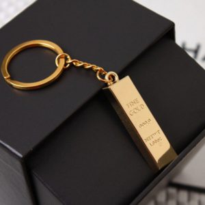 Luxury Man Car Key Rings Accessory Gold Key Chain Golden Keychains Keyrings Women Handbag Charms Pendant Metal Key Finder
