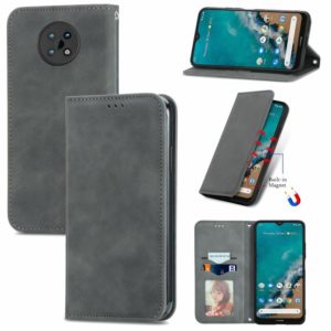 For Nokia G50 Retro Skin Feel Business Magnetic Horizontal Flip Leather Case With Holder & Card Slots & Wallet & Photo Frame(Grey) (OEM)