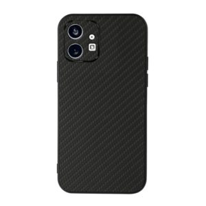 For Nothing Phone 1 Carbon Fiber Texture PU Phone Case(Black) (OEM)