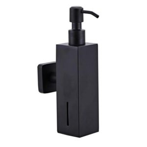 304 Stainless Steel Wall-mounted Manual Soap Dispenser, Style:Square Wall-mounted (OEM)