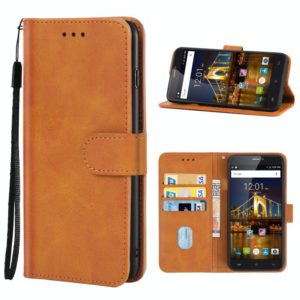 For CUBOT Max 3 Leather Phone Case(Brown) (OEM)