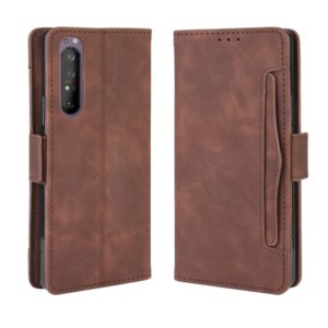 For Sony Xperia 1 II Wallet Style Skin Feel Calf Pattern Leather Case ，with Separate Card Slot(Brown) (OEM)