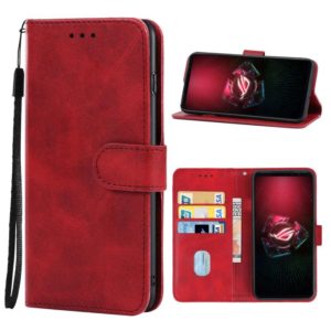 Leather Phone Case For Asus ROG Phone 5 Pro(Red) (OEM)