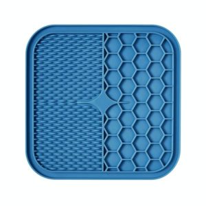 A012 Silicone Pet Sucker Licking Pad Anti-Choking Slow Food Bowl, Specification: Large(Blue) (OEM)
