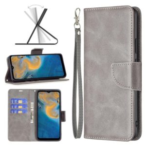 For ZTE Blade A51 Retro Lambskin Texture Leather Phone Case(Grey) (OEM)