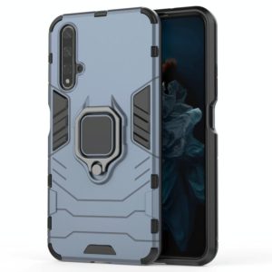 PC + TPU Shockproof Protective Case for Huawei Honor 20, with Magnetic Ring Holder (Navy Blue) (OEM)