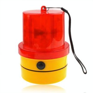 Flash Strobe Warning Light with Strong Magnetic Base (Yellow + Red) (OEM)
