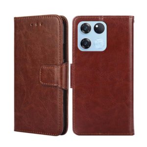 For OnePlus Ace Racing Crystal Texture Leather Phone Case(Brown) (OEM)