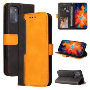For Motorola Moto G50 Business Stitching-Color Horizontal Flip PU Leather Case with Holder & Card Slots & Photo Frame(Orange) (OEM)