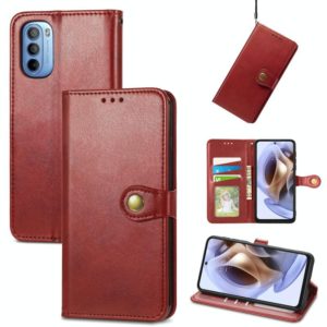 For Motorola Moto G31 Solid Color Leather Buckle Phone Case(Red) (OEM)