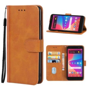 For BLU View 2 B130DL Leather Phone Case(Brown) (OEM)