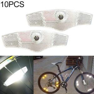 10 PCS Mountain Bike Spoke Reflection (White) (OEM)