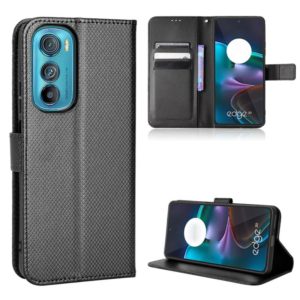 For Motorola Edge 30 Diamond Texture Leather Phone Case(Black) (OEM)
