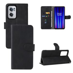 For OnePlus Nord CE 2 5G Skin Feel Magnetic Flip Leather Phone Case(Black) (OEM)
