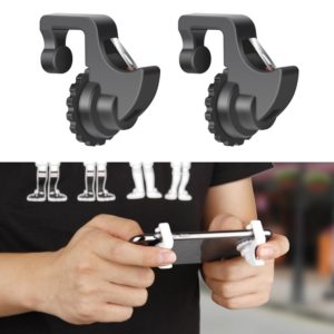 Eat Chicken Mobile Phone Trigger Shooting Controller Button Handle with Phone Holder(Black) (OEM)