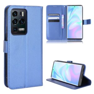For ZTE Axon 30 Ultra 5G Diamond Texture Leather Phone Case(Blue) (OEM)