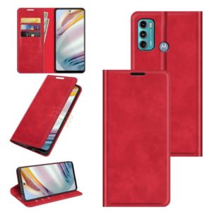 For Motorola Moto G60/G40 Fusion Retro-skin Business Magnetic Suction Leather Case with Holder & Card Slots & Wallet(Red) (OEM)