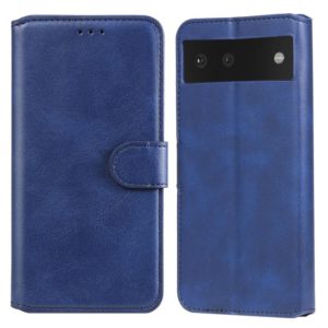 Classic Calf Texture PU + TPU Horizontal Flip Leather Case with Holder & Card Slots & Wallet For Google Pixel 6(Blue) (OEM)