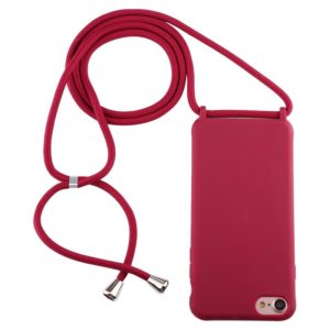 For iPhone 6s / 6 Candy Color TPU Protective Case with Lanyard(Red) (OEM)