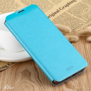 For Oneplus 6 MOFI Rui Series Classical Leather Flip Leather Case With Bracket Embedded Steel Plate All-inclusive(Blue) (MOFI) (OEM)