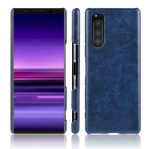 For Sony Xperia 5 II Shockproof Litchi Texture PC + PU Case(Blue) (OEM)