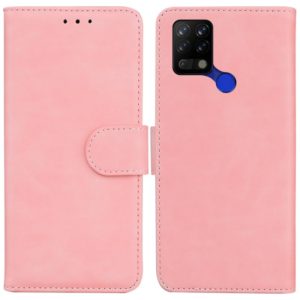 For Tecno Pova LD7 Skin Feel Pure Color Flip Leather Phone Case(Pink) (OEM)
