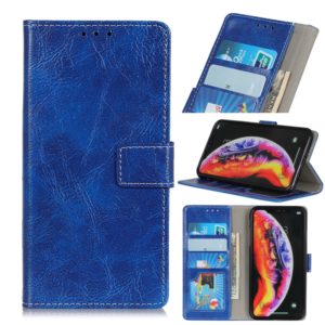 Retro Crazy Horse Texture Horizontal Flip Leather Case for Xiaomi Mi 9, with Holder & Card Slots & Photo Frame & Wallet(Blue) (OEM)