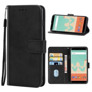 Leather Phone Case For Wiko View Go(Black) (OEM)