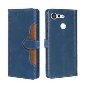 For Kyocera Android One S6 KYV48 / Gratina Skin Feel Straw Hat Magnetic Buckle Leather Phone Case(Blue) (OEM)
