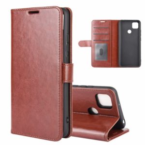 For Xiaomi Redmi 9C R64 Texture Single Horizontal Flip Protective Case with Holder & Card Slots & Wallet& Photo Frame(Brown) (OEM)