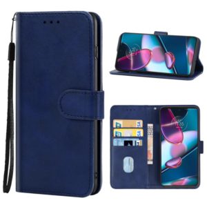 For Motorola Edge+ 2022 / Edge 30 Pro Leather Phone Case(Blue) (OEM)