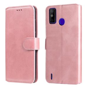 For Tecno Spark 6 Go Classic Calf Texture PU + TPU Horizontal Flip Leather Case with Holder & Card Slots & Wallet(Rose Gold) (OEM)