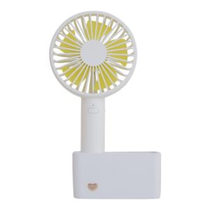 MR-005 Summer Portable Mute Desktop USB Handheld Mini Fan(White) (OEM)