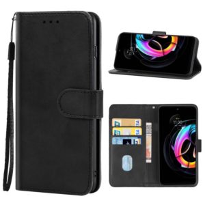 For Motorola Edge 20 Fusion Leather Phone Case(Black) (OEM)
