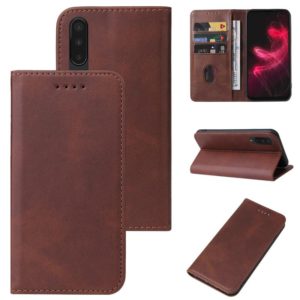 For Sharp Aquos Zero 5G Basic Magnetic Closure Leather Phone Case(Brown) (OEM)