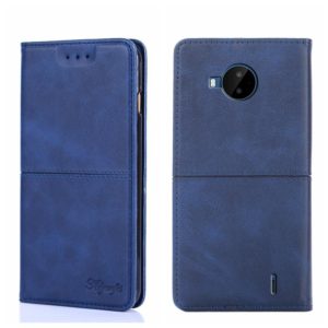 For Nokia C20 Plus Cow Texture Magnetic Horizontal Flip Leather Phone Case(Blue) (OEM)