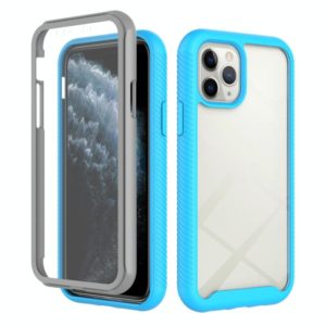 For iPhone 11 Pro Starry Sky Solid Color Series Shockproof PC + TPU Case with PET Film (Sky Blue) (OEM)