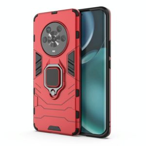 For Honor Magic4 Shockproof PC + TPU Protective Phone Case with Magnetic Ring Holder(Red) (OEM)