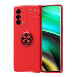 For OPPO Realme X7 Pro Ultra Metal Ring Holder 360 Degree Rotating TPU Case(Red+Red) (OEM)