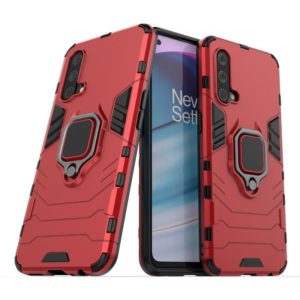 For OnePlus Nord CE 5G PC + TPU Shockproof Protective Case with Magnetic Ring Holder(Red) (OEM)