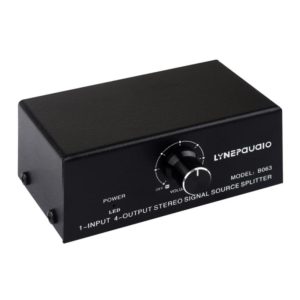 1 In 4 Out Audio Frequency Signal Distribute Device Non Consumption Output RCA Interface (OEM)